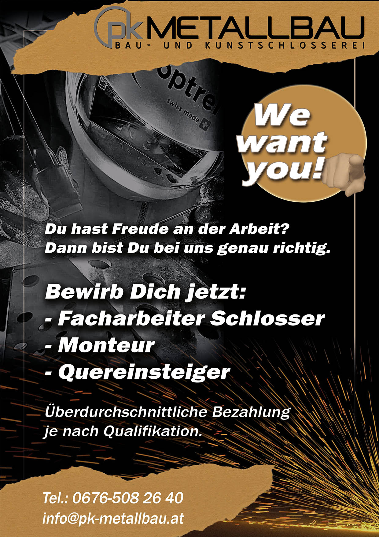 Job als Bau- und Kunstsschlosser